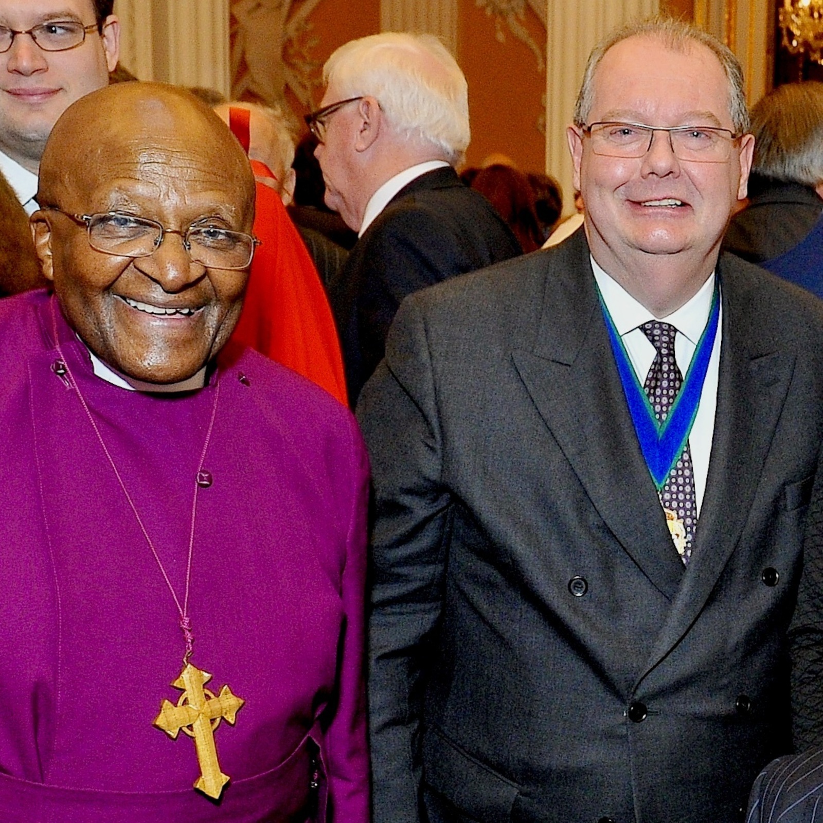 With Archbishop Desmond Tutu when, supported by The Marketors, he was made an Honorary Freeman of the City in November 2013. RIP My Lord Archbishop