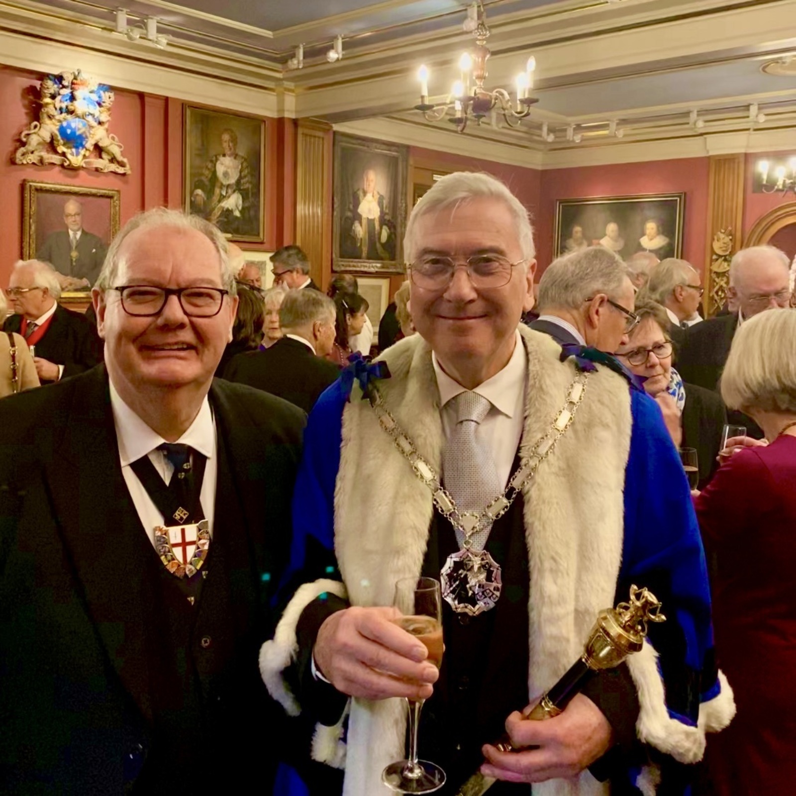 Privileged to attend the Candlemas Installation of The Horners’ new Master Michael Birrell at the beautiful Painters’ Hall