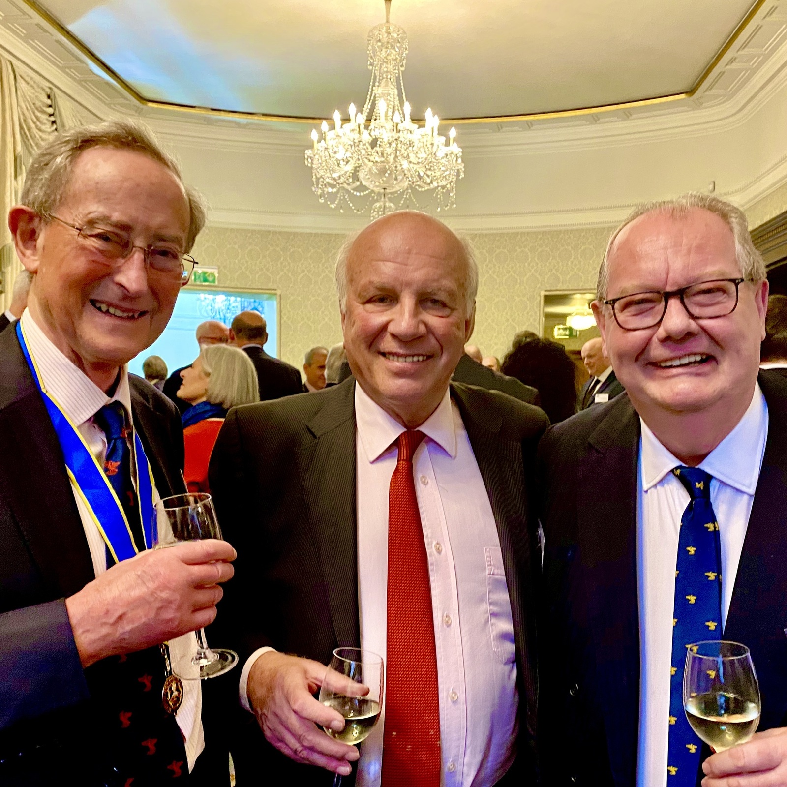 With Greg Dyke and Past Master Ian Locks at Stationers' Company Annual Lecture and Dinner at Carpenter’s Hall