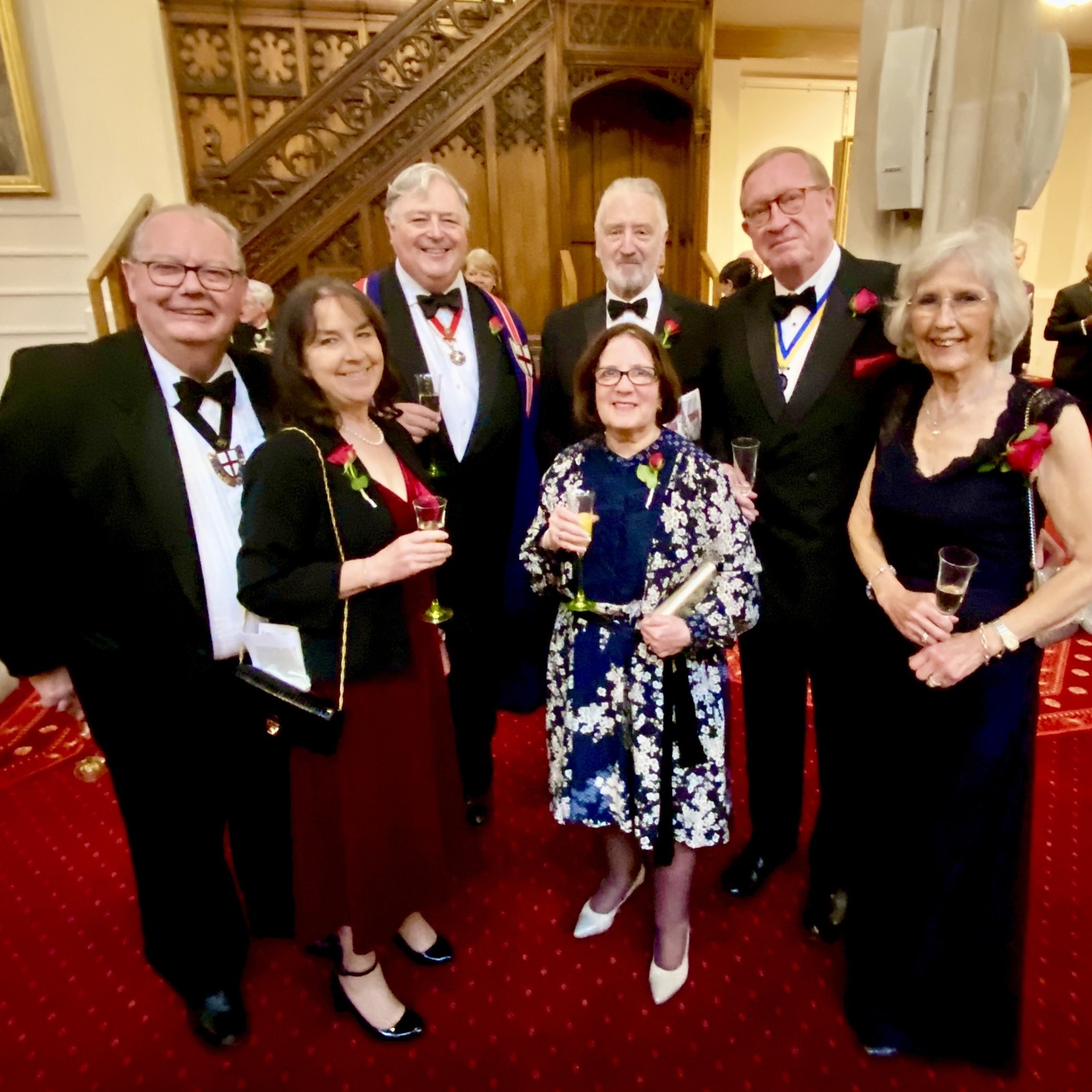 With friends at the Centenary of the Royal Society of St Georges Day Banquet at Guildhall