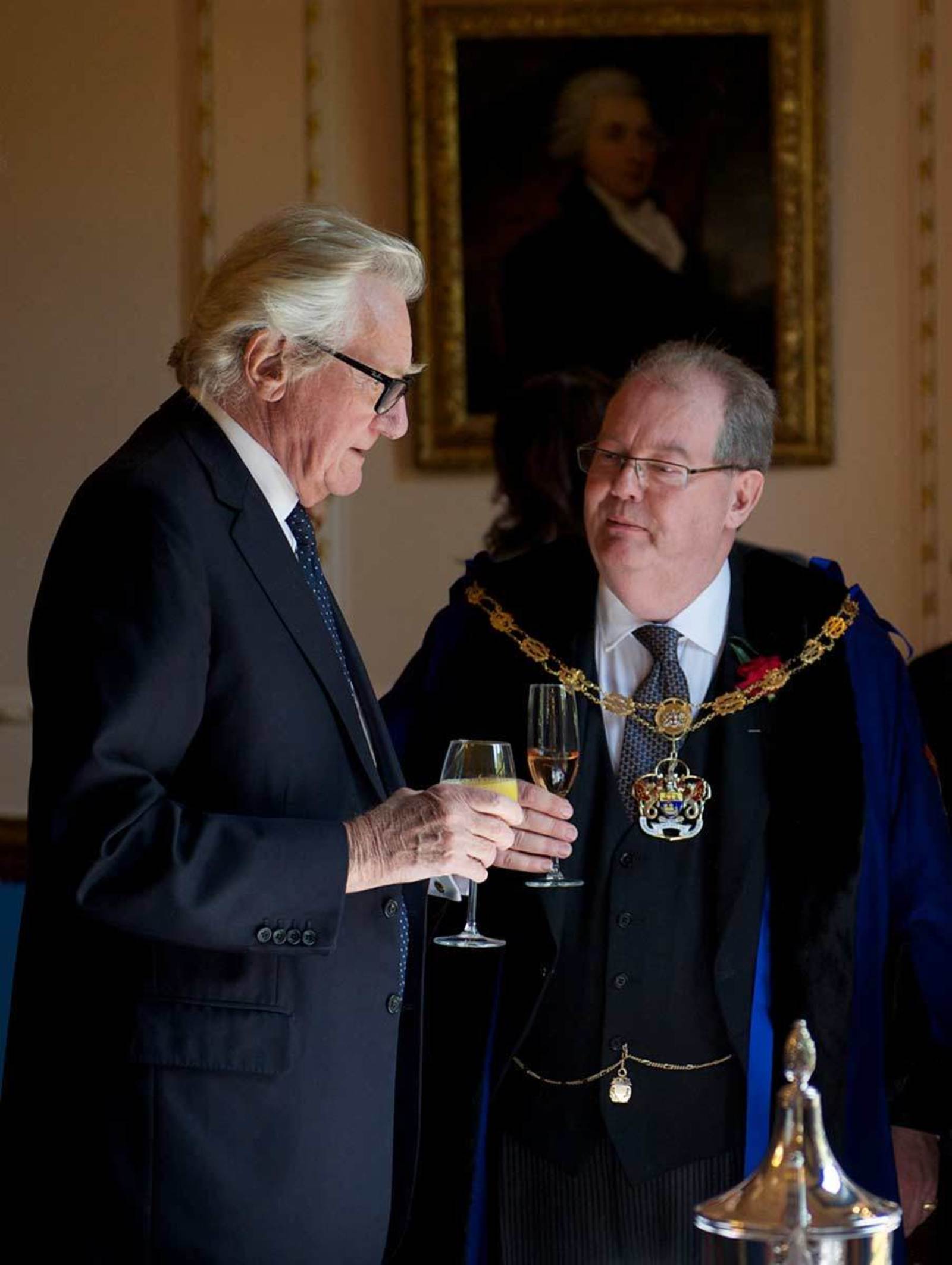 With Lord Heseltine