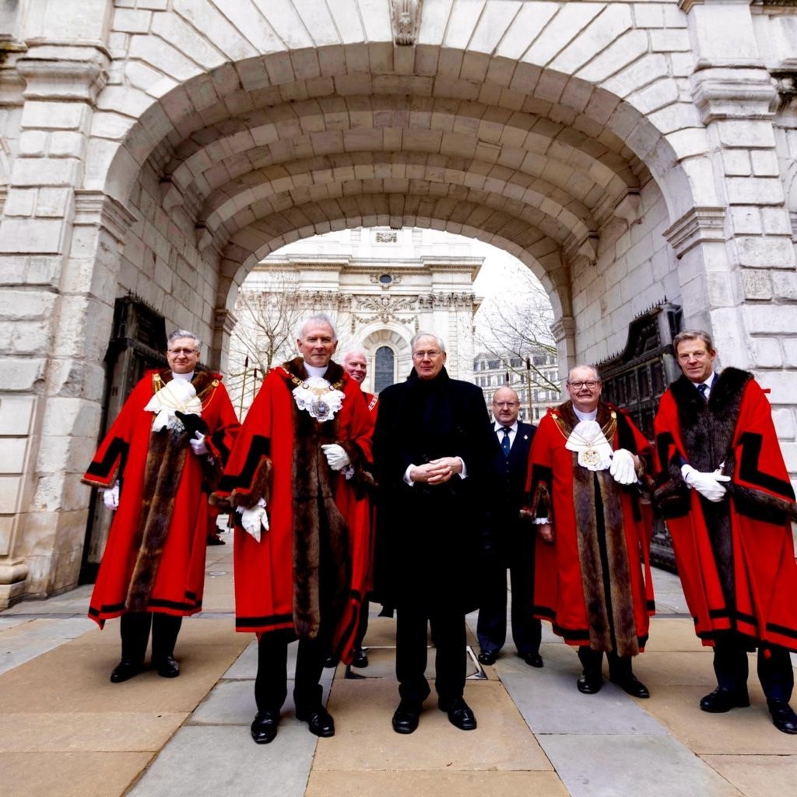 10 Mar 23 - With the Lord Mayor and fellow Sheriff, honoured to attend the traditional Opening of the Temple Bar Gates to the Monarch’s Representative, the Duke of Gloucester.