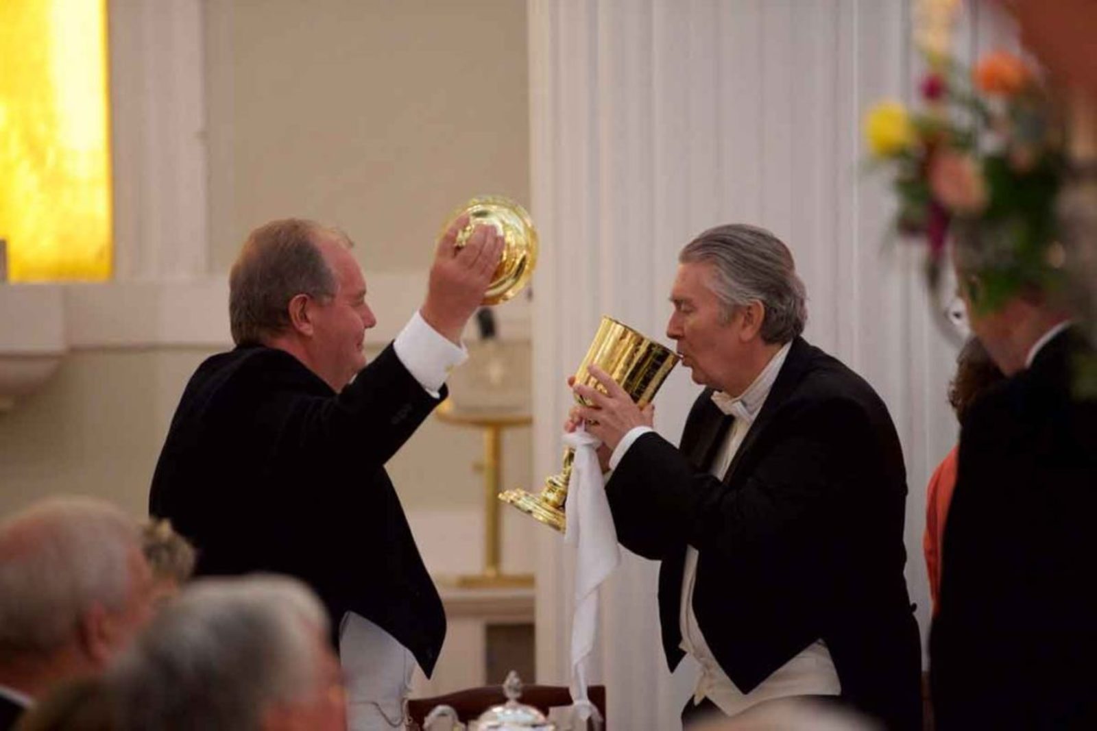 Participating in the Loving Cup Ceremony