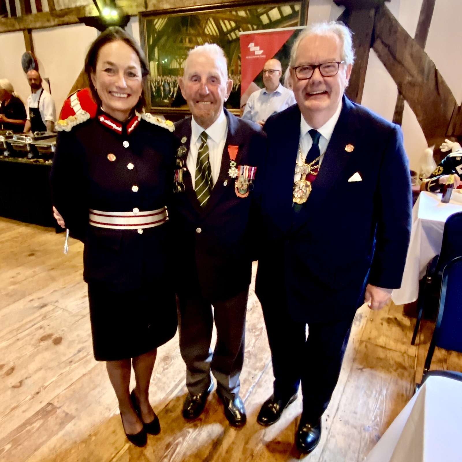 1 June 2023 - Day 2 of the York Trip - A huge honour to meet the last member of the York Normandy Veterans, the extraordinary 97 years young Ken Cooke, at The York Big Curry Lunch in aid of The Army Benevolent Fund for veterans and their dependants.