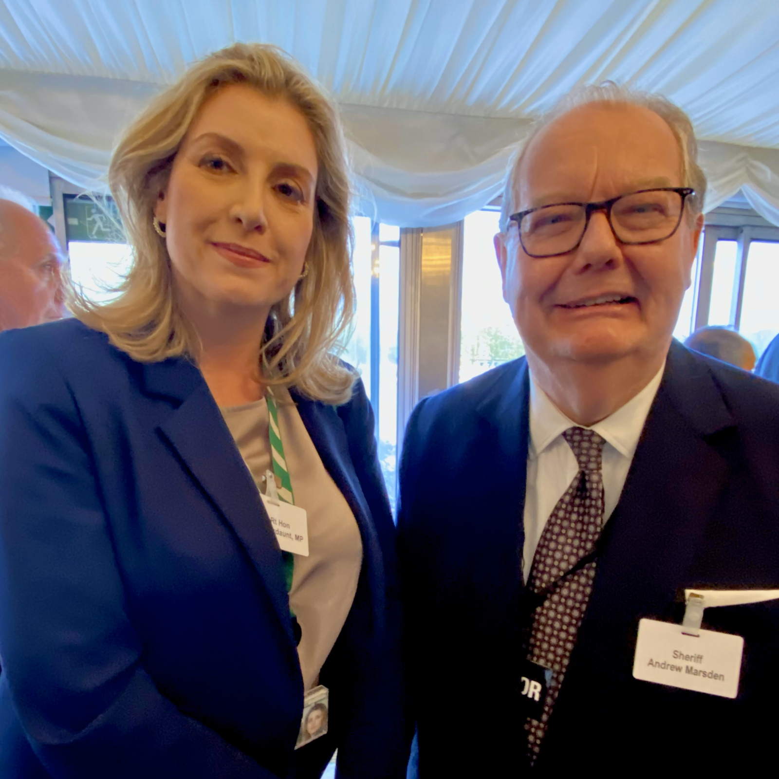 6 June 2023 - With Nickie Aiken MP for The Cities of London and Westminster at the Parliamentary Terrace Reception.