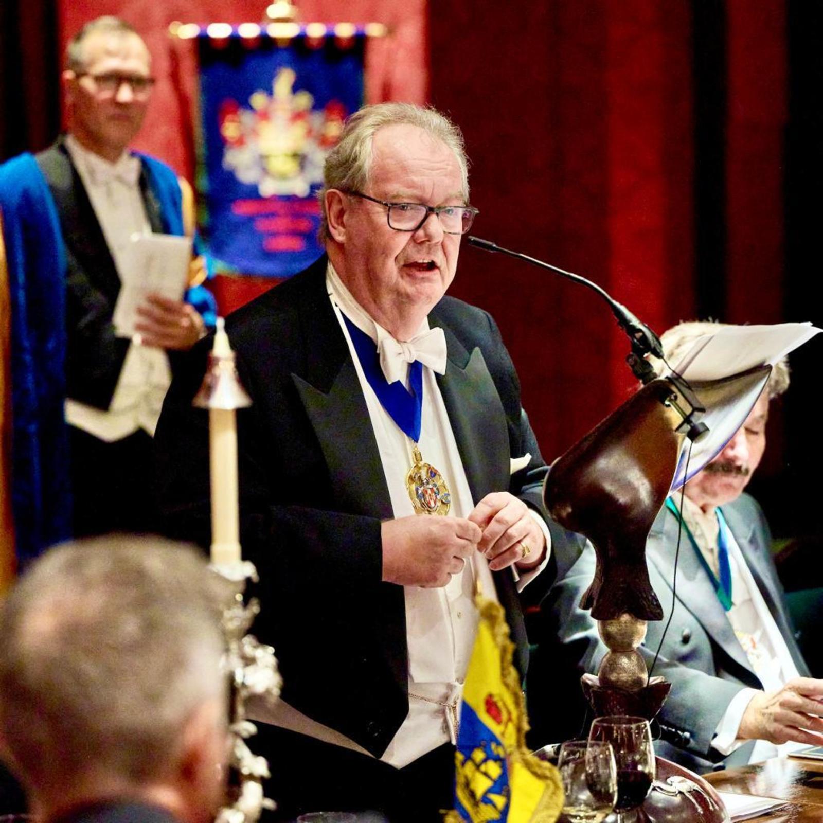 5 October 2023 - Having been the Company’s first Non-Aldermanic Sheriff, it was a great pleasure to address The Marketor’s Bowden Charter Dinner – exactly a week after leaving office – on the subject of “My year in tights!”.